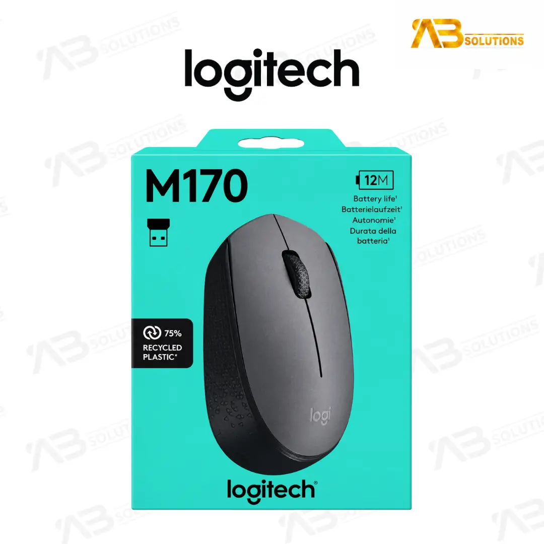 Logitech M170 – Souris Sans Fil avec Récepteur USB Nano | USB فأرة لاسلكية مع مستقبل نانو